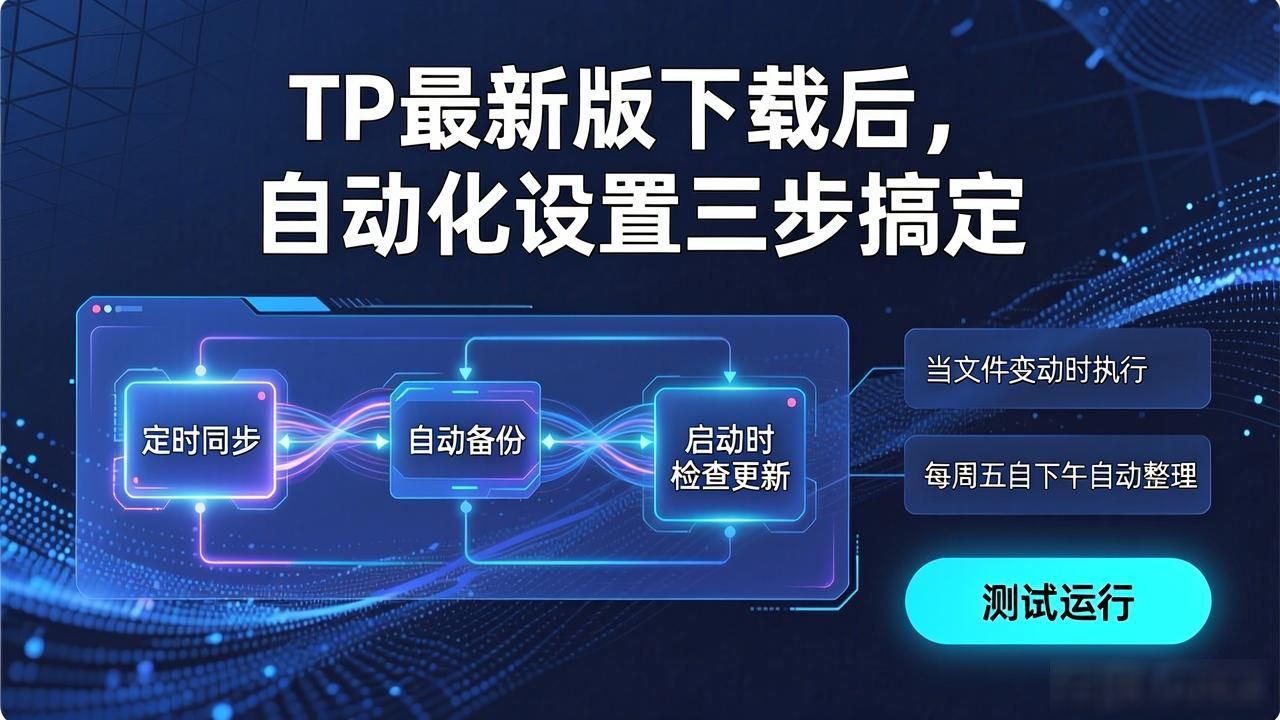TP最新版下载后，自动化设置三步搞定