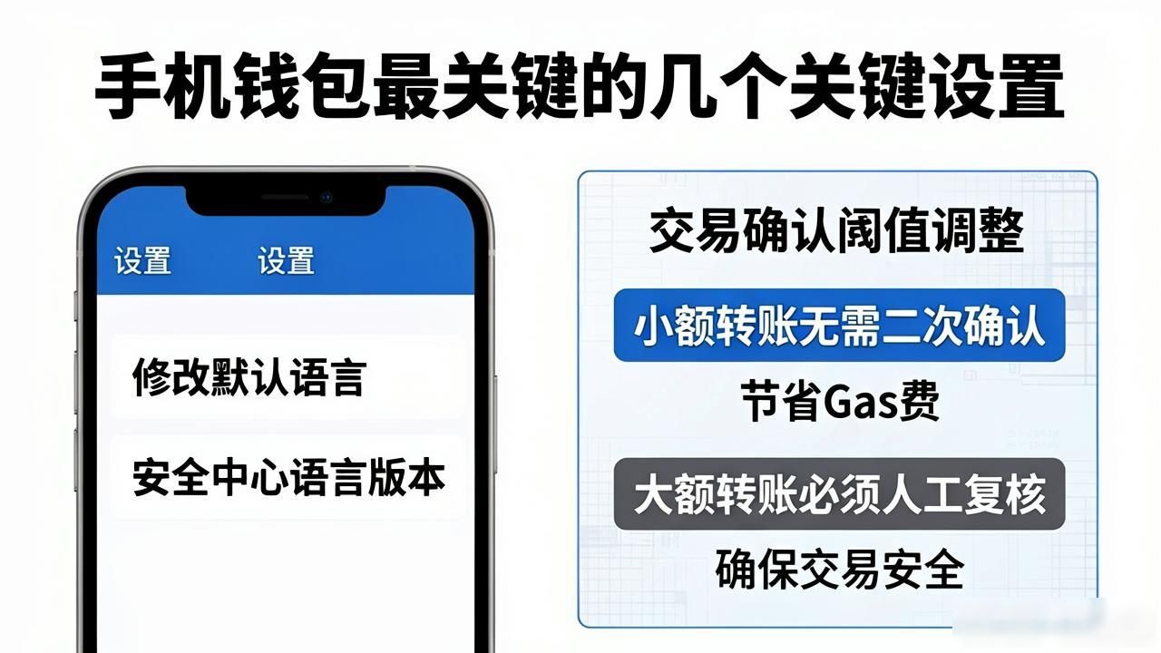 手机钱包最关键的几个关键设置