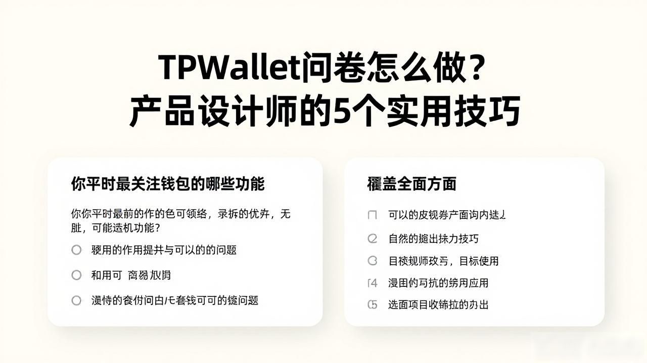 TPWallet问卷怎么做？产品设计师的5个实用技巧
