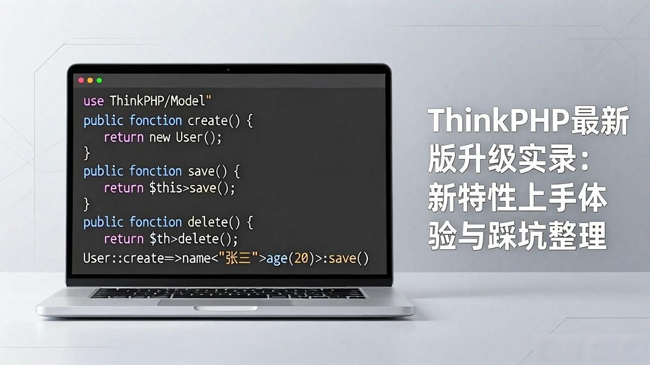 ThinkPHP最新版升级实录：新特性上手体验与踩坑整理