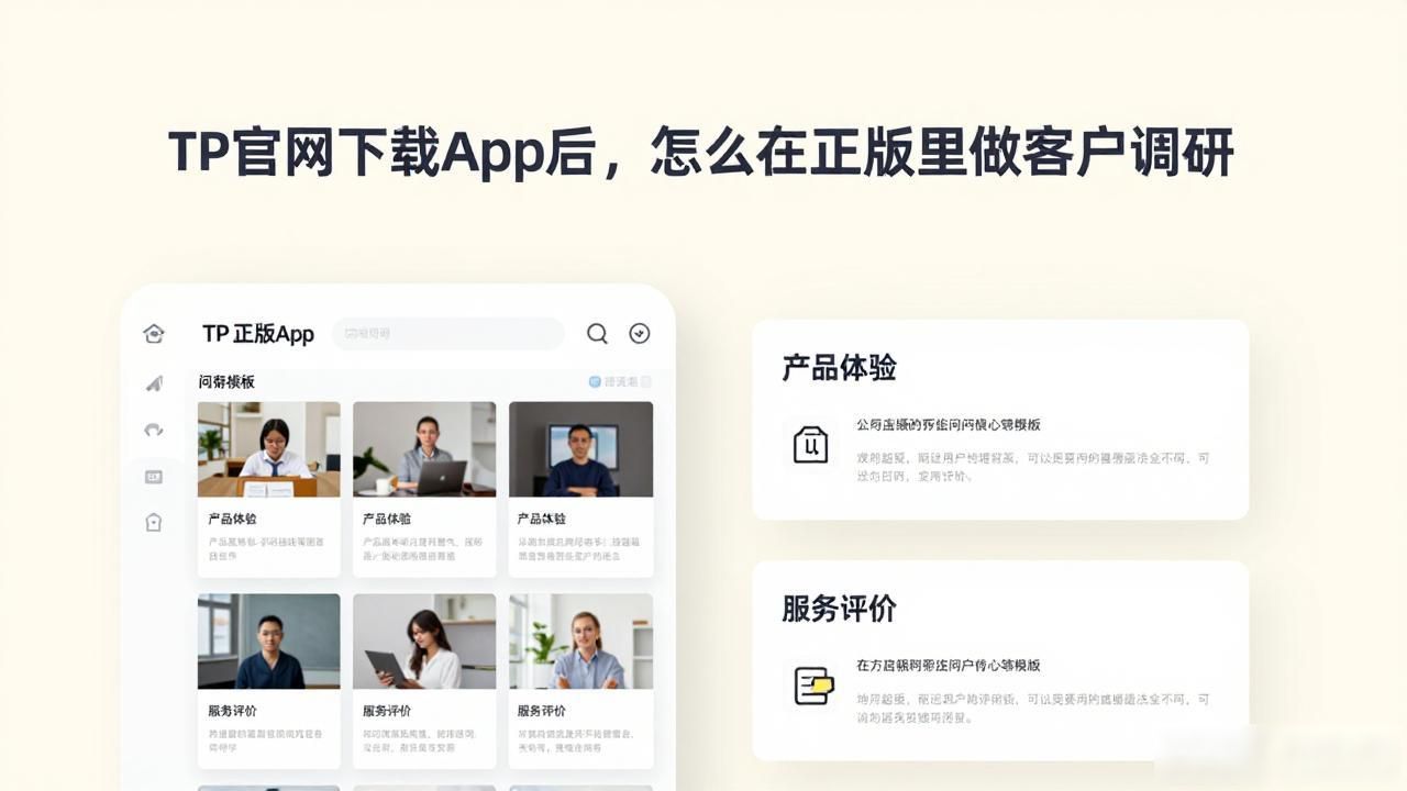 TP官网下载App后，怎么在正版里做客户调研