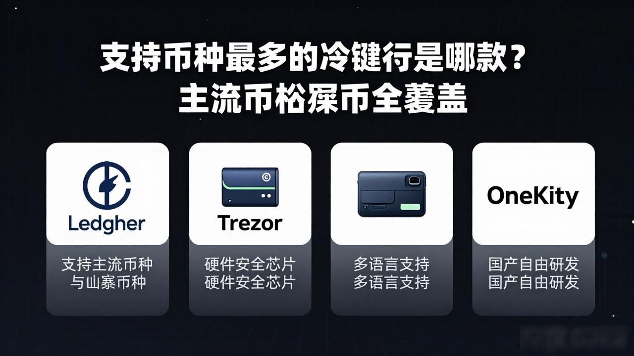 支持币种最多的冷钱包是哪款？主流币山寨币全覆盖